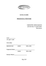 Referāts 'Produkta vēsture', 1.