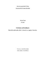 Paraugs 'Rakstiskie pārbaudes darbi, balstoties uz apgūto literatūru', 1.