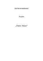 Referāts 'Maize', 1.