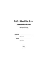 Referāts 'Studentu budžets', 1.