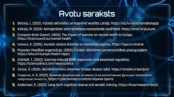 Prezentācija 'Kā fiziskās aktivitātes aizsargā smadzeņu veselību', 16.
