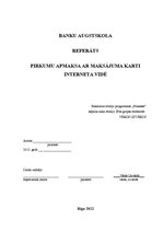 Referāts 'Pirkumu apmaksa ar maksājuma karti interneta vidē', 1.