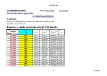 Konspekts 'Statistisko datu apstrāde', 1.