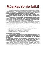 Konspekts 'Seno laiku mūzika', 1.