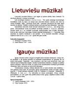 Konspekts 'Seno laiku mūzika', 3.