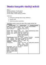 Konspekts 'Glezniņas veidošana vizuālajā mākslā', 1.