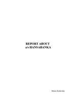 Referāts 'Report about Hansabanka', 1.
