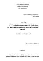 Referāts 'PVC pakešlogu un durvju tirdzniecības nozares tirgus analīze Liepājas rajonā', 1.