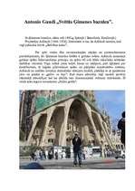 Konspekts 'Antonio Gaudi "Svētās Ģimenes baznīca”', 1.