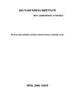 Referāts 'Eiropas Savienības finansiālā palīdzība Latvijas lauksaimniekiem subsīdiju veidā', 1.