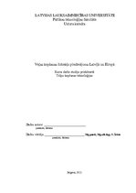 Referāts 'Veļas kopšanas līdzekļu piedāvājums Latvijā un Eiropā', 1.