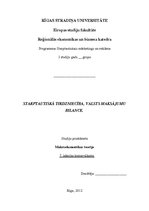 Konspekts 'Starptautiskā tirdzniecība, valsts maksājumu bilance', 1.