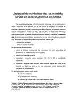 Konspekts 'Starptautiskā mārketinga vide: ekonomiskā, sociālā un kultūras, politiskā un tie', 1.