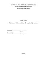 Referāts 'Mūsdienu sociāldemokrātisms Eiropā, tā mērķi un idejas', 1.