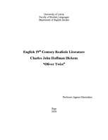 Referāts 'Charles John Huffman Dickens "Oliver Twist"', 1.