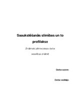 Diplomdarbs 'Saaukstēšanās slimības un to profilakse', 1.