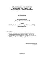 Konspekts 'Citādība, ienaidnieka tēls un starpkultūru komunikācija globalizētā Eiropā', 1.