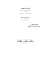 Referāts 'Latvijas nodokļu politika', 1.