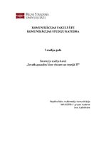 Eseja 'Recenzija par filmu "Roma"', 1.