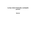 Referāts 'Latvijas ārējās tirdzniecības nozīmīgākie partneri', 1.