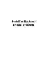 Konspekts 'Penicilīnu lietošanas principi pediatrijā', 1.