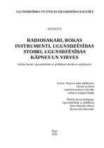 Referāts 'Radiosakari, rokas instrumenti, ugunsdzēsības stobri, ugunsdzēsības kāpnes un vi', 1.