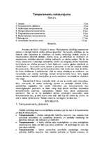 Referāts 'Temperamentu raksturojums', 1.