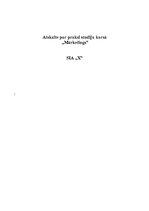 Prakses atskaite 'Atskaite par praksi studiju kursā "Mārketings"', 1.
