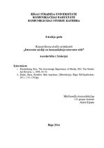 Konspekts 'Interneta mediju aizsākumi Latvijā', 1.