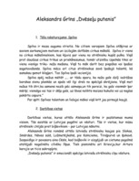 Konspekts 'Aleksandrs Grīns "Dvēseļu putenis"', 1.