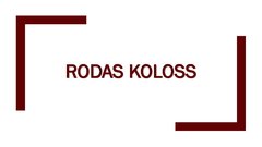 Prezentācija 'Rodas koloss', 1.