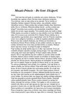 Konspekts 'Antuāns de Sent-Ekziperī "Mazais princis"', 1.