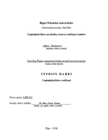 Referāts 'Va/s "Latvijas Pasta" organizatoriskās struktūras konversija', 1.