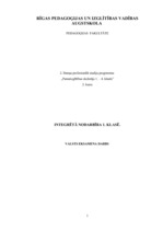 Konspekts 'Integrēta stunda (vizuālā māksla, rokdarbi, mūzika - valsts eksāmens)', 1.