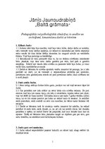 Referāts 'J.Jaunsudrabiņš "Baltā grāmata". Pedagoģiskās vai psiholoģiskās situācijas, to a', 1.