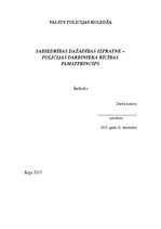 Referāts 'Sabiedrības dažādības izpratne - policijas darbinieka rīcības pamatprincips', 1.