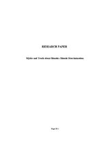 Eseja 'Myths and Truth about Blondes', 1.