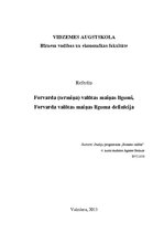 Referāts 'Forvarda (termiņa) valūtas maiņas līgumi. Forvarda valūtas maiņas līguma definīc', 1.