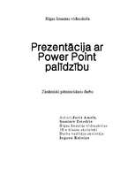 Referāts 'Prezentācija ar Power Point palīdzību', 1.