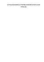 Referāts 'Latvijas ekonomikas attīstības ietekme uz inovācijām', 1.