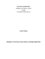 Eseja 'Bioloģisko un vides faktoru loma skolēna un skolotāja mijiedarbībā', 1.