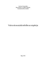 Referāts 'Valstu ekonomiskā attīstība un migrācija', 1.