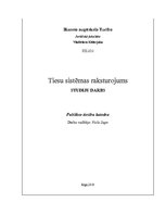 Referāts 'Tiesu sistēmas raksturojums', 1.
