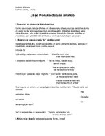 Eseja 'Jāņa Poruka dzejas analīze', 1.