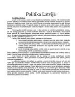 Konspekts 'Politika Latvijā', 1.