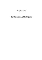 Referāts 'Bufetes veida galda klājums', 1.