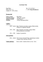 Paraugs 'Curriculum Vitae', 1.