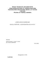 Paraugs 'Uzdevums eksāmenam studiju priekšmetā „Uzņēmējdarbības ekonomika”', 1.