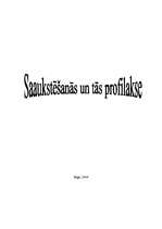 Referāts 'Saaukstēšanās un tās profilakse', 1.