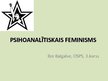 Prezentācija 'Psihoanalītiskais feminisms', 1.